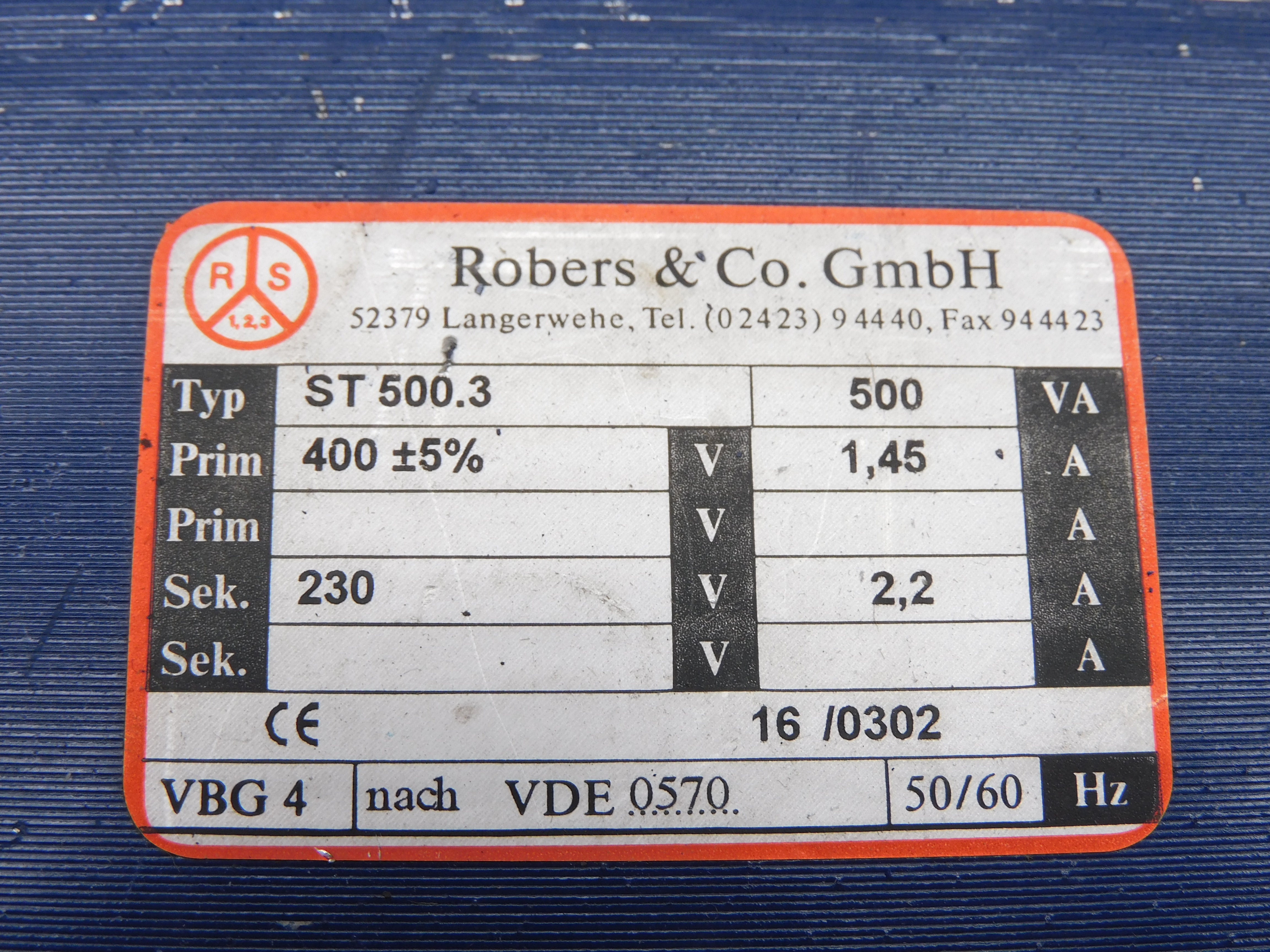 ROBERS&CO. ST500.3 UNMP