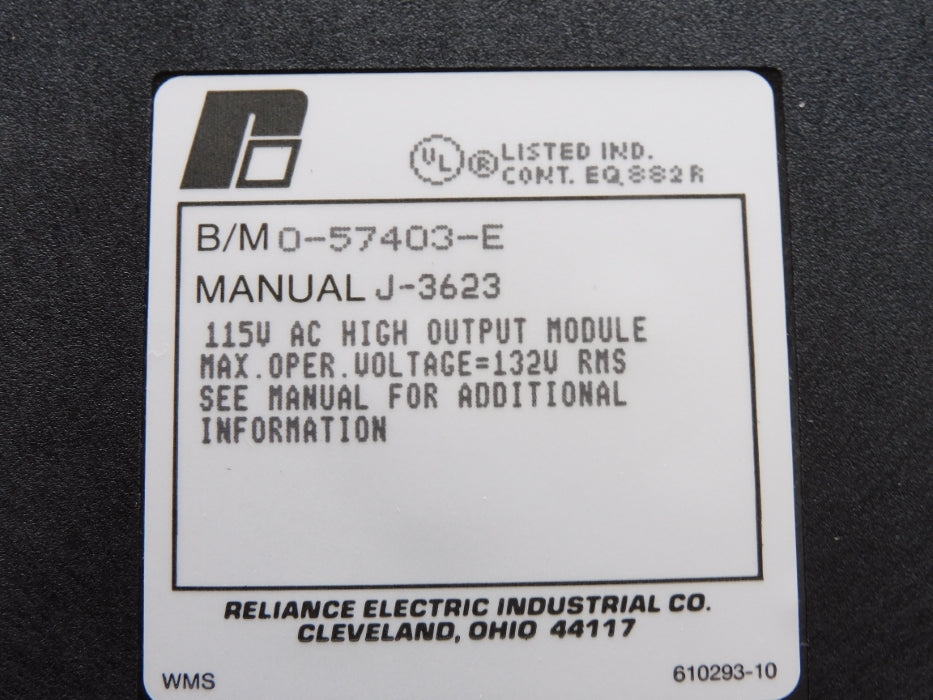 RELIANCE ELECTRIC 0-57403-E UNMP