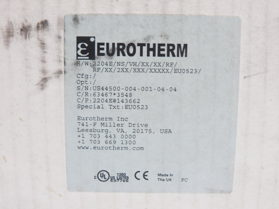 EUROTHERM 2204E/NS/VH/XX/XX/RF/RF/XX NSMP