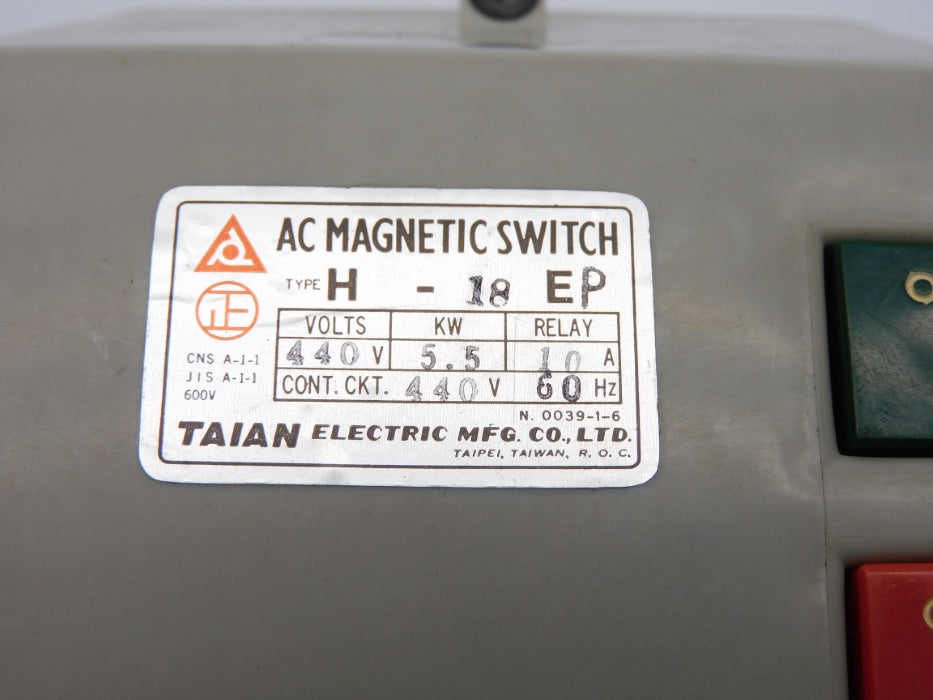 TAIAN ELECTRIC H-18EP NSMP