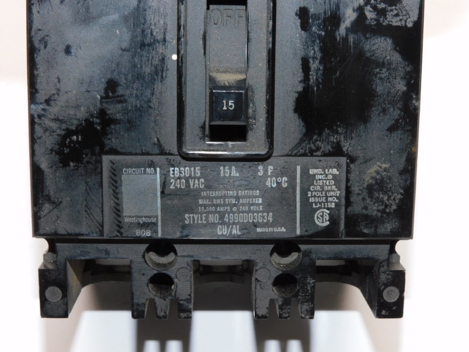 WESTINGHOUSE EB3015 15A 240VAC UNMP