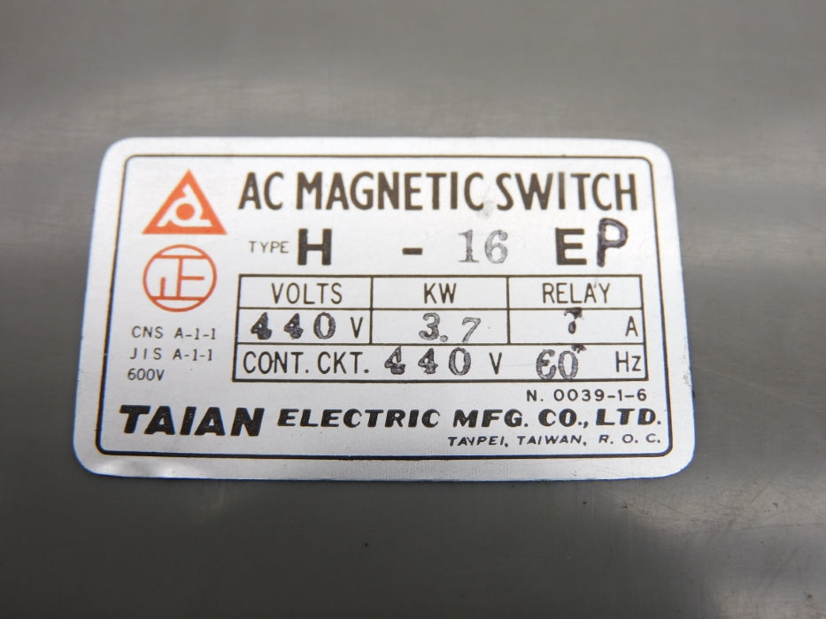 TAIAN ELECTRIC H16EP NSMP