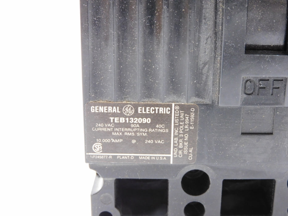 GENERAL ELECTRIC TEB132090WL 90A 240VAC NSMP