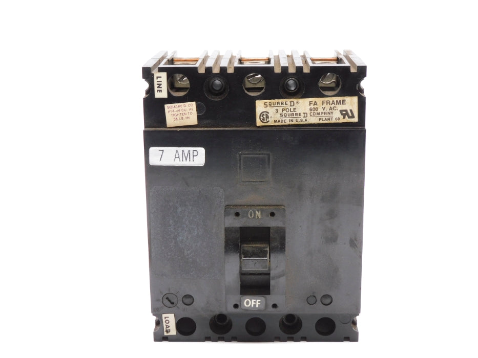SQUARE D FAL3600712M 7A 600VAC (AS PICTURED) UNMP