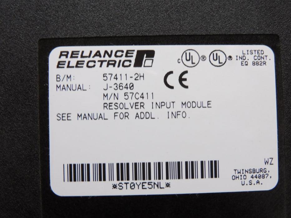 RELIANCE ELECTRIC 57C411 UNMP