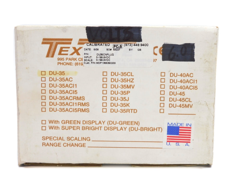 TEXMATE DU-35 6VDC NSMP