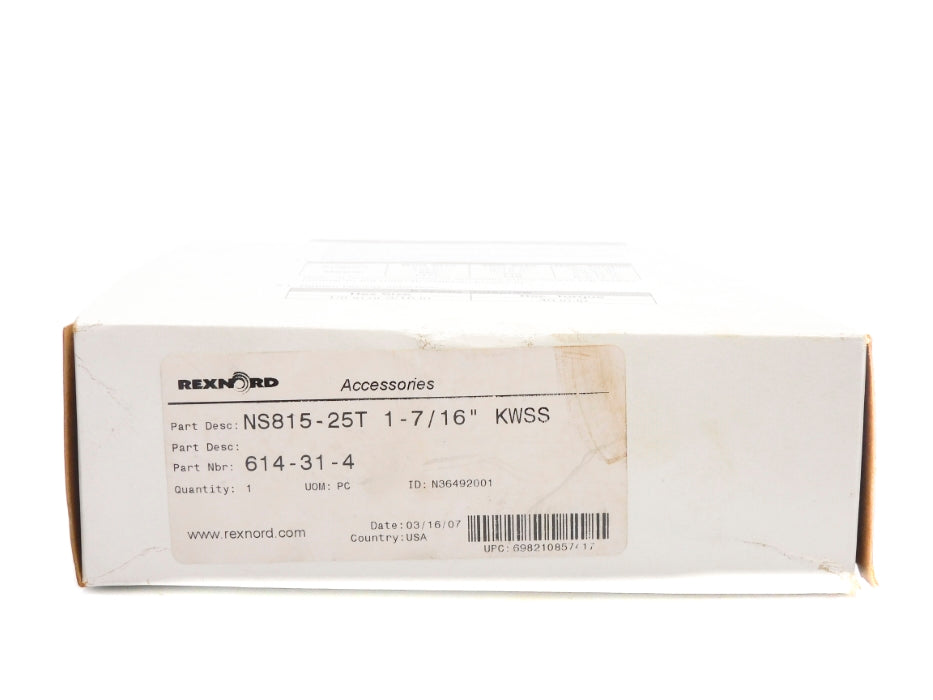 REXNORD NS815-25T 614-31-4 1-7/16" NSMP