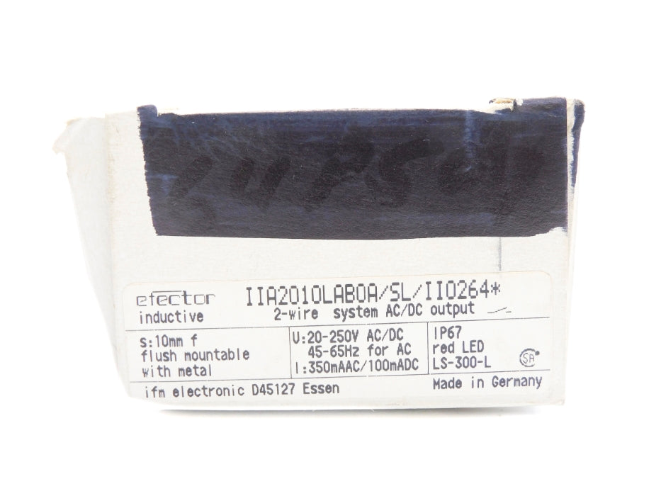 IFM EFECTOR IIA2010LAB0A/SL/II0264* NSMP