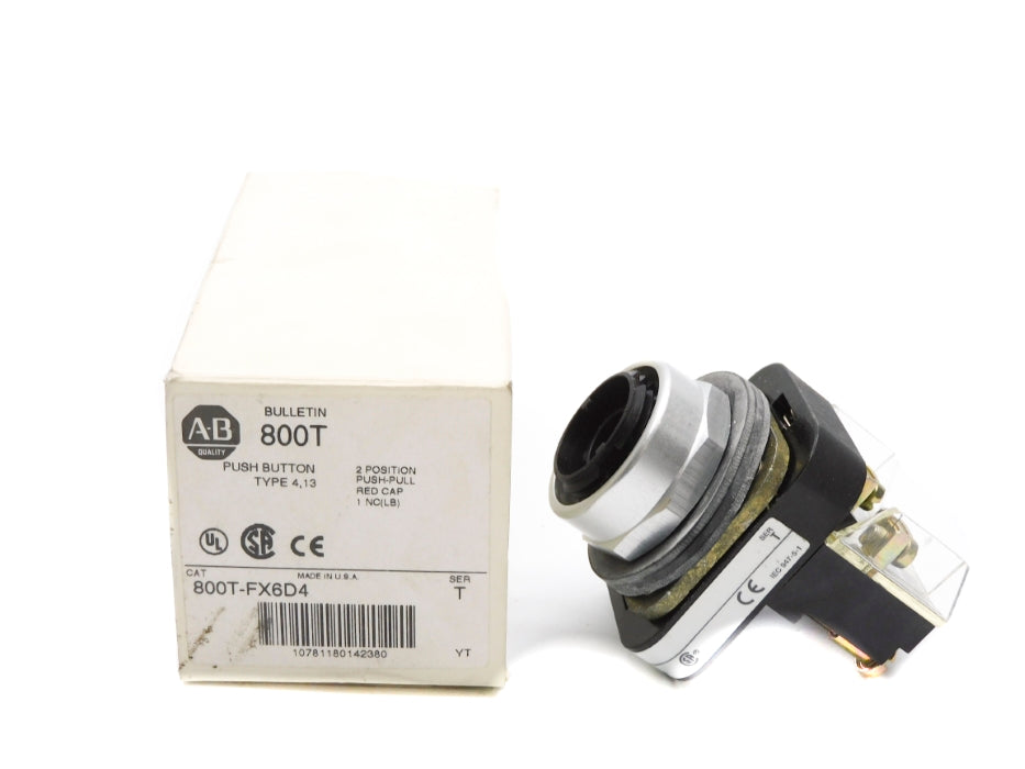 ALLEN BRADLEY 800T-FX6D4 SER. T (WH) (NO CAP) NSMP