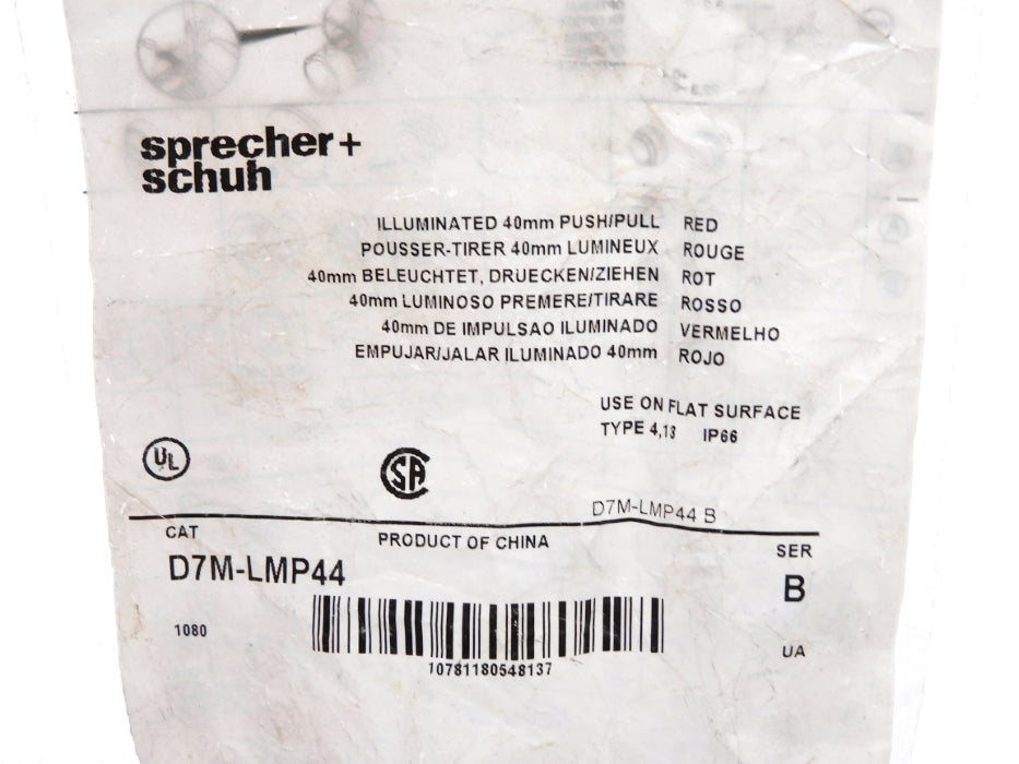 SPRECHER+SCHUH D7M-LMP44 SER. B NSMP