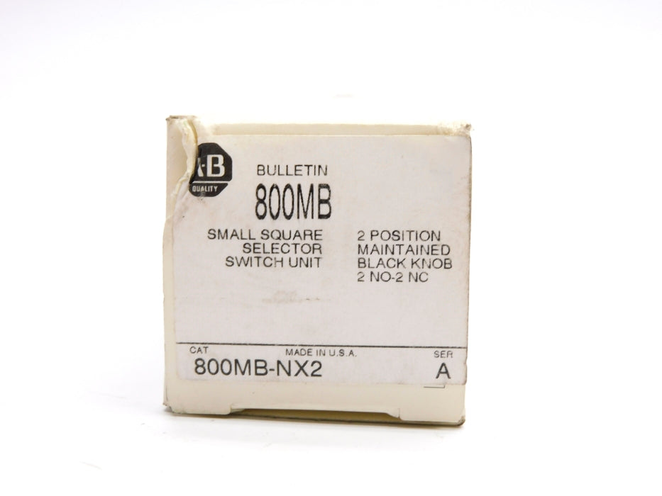 ALLEN BRADLEY 800MB-NX2 SER. A (WH) NSMP