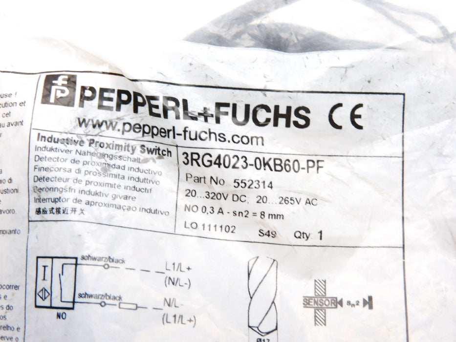 PEPPERL+FUCHS 3RG4023-0KB60-PF 552314 NSMP