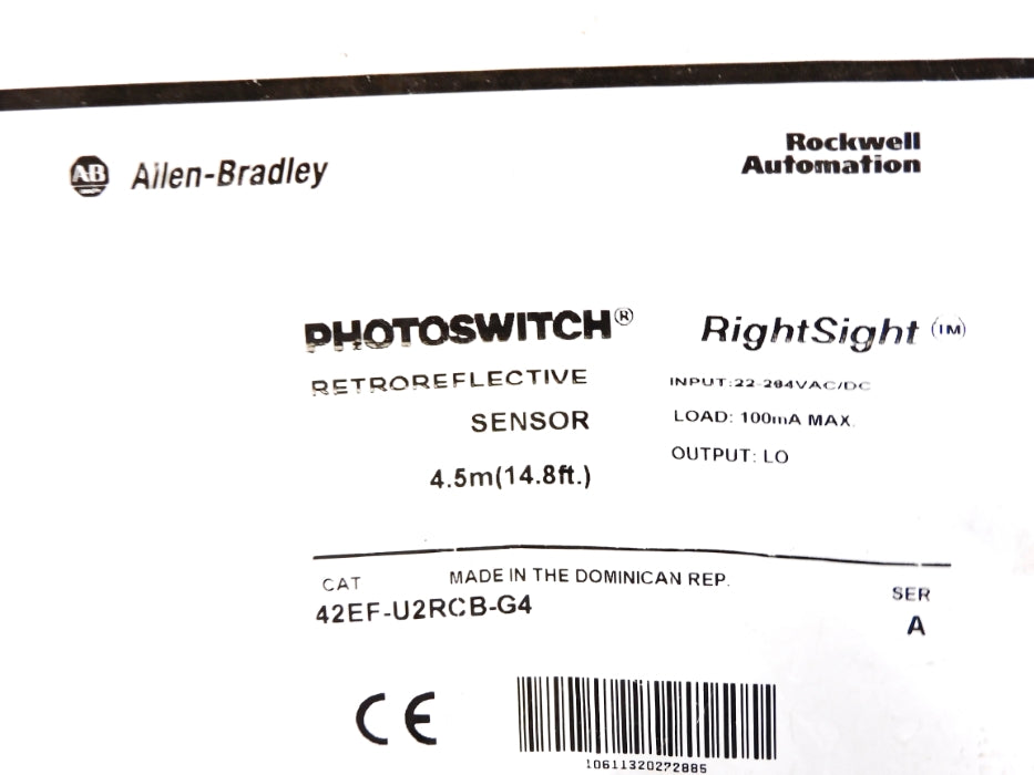 ALLEN BRADLEY 42EF-U2RCB-G4 SER. A (WH) NSMP