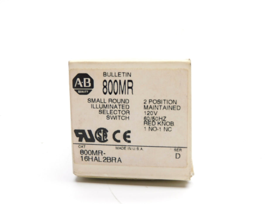 ALLEN BRADLEY 800MR-16HAL2BRA SER. D (WH) NSMP