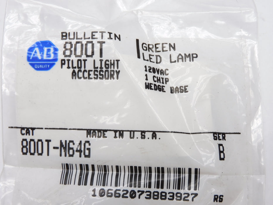 ALLEN BRADLEY 800T-N64G SER. B (WH/BL) NSMP