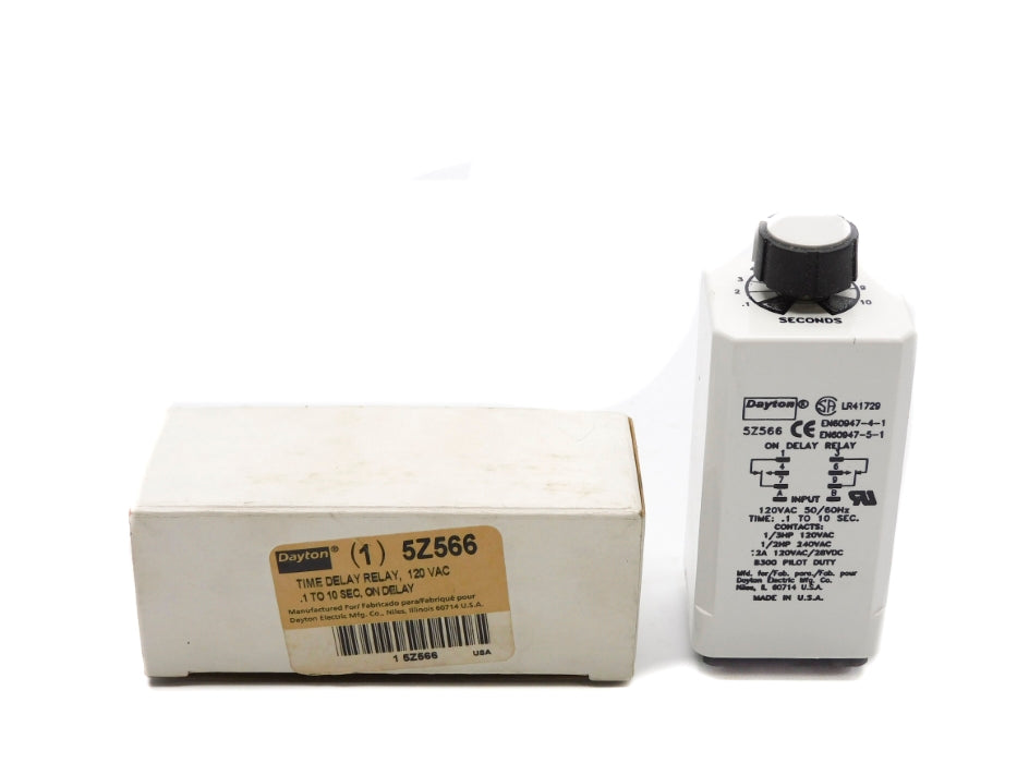 DAYTON 5Z566 .1-10S 120VAC NSMP