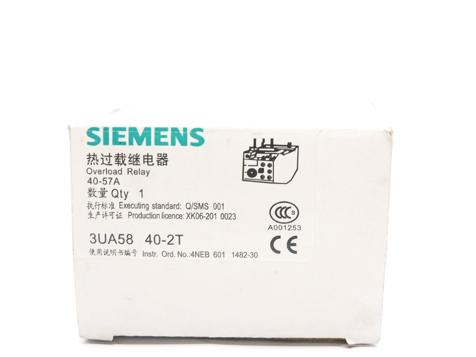 SIEMENS 3UA5840-2T 600VAC 40-57A NSMP