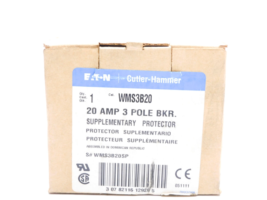 CUTLER HAMMER WMS3B20 20A 415V NSMP
