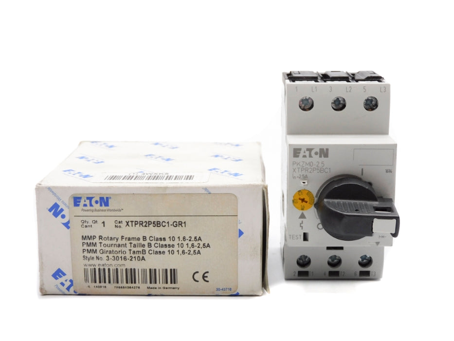EATON XTPR2P5BC1-GR1 PKZM0-2.5 1.6-2.5A 690V NSMP