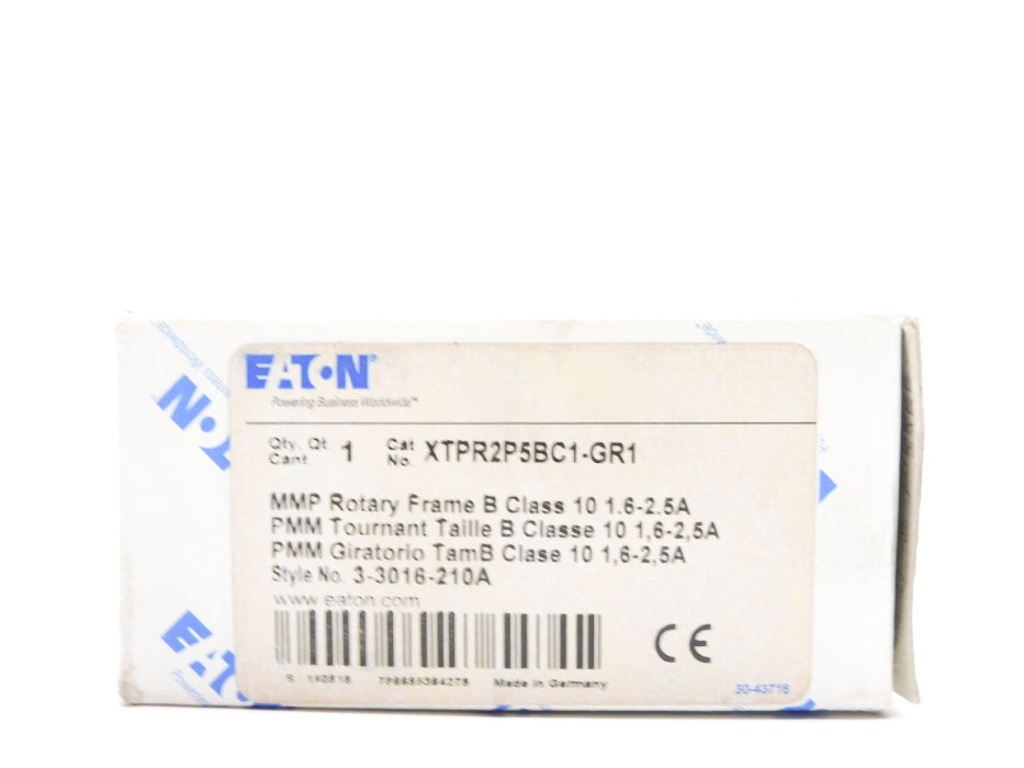 EATON XTPR2P5BC1-GR1 PKZM0-2.5 1.6-2.5A 690V NSMP