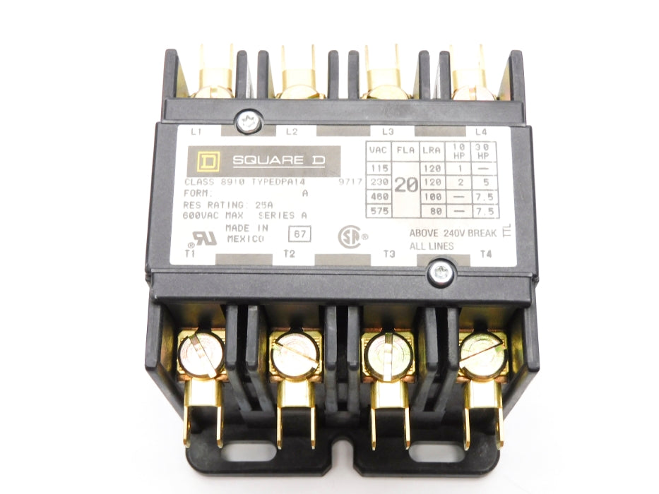 SQUARE D 8910DPA14V02 SER. A 120/110V NSMP