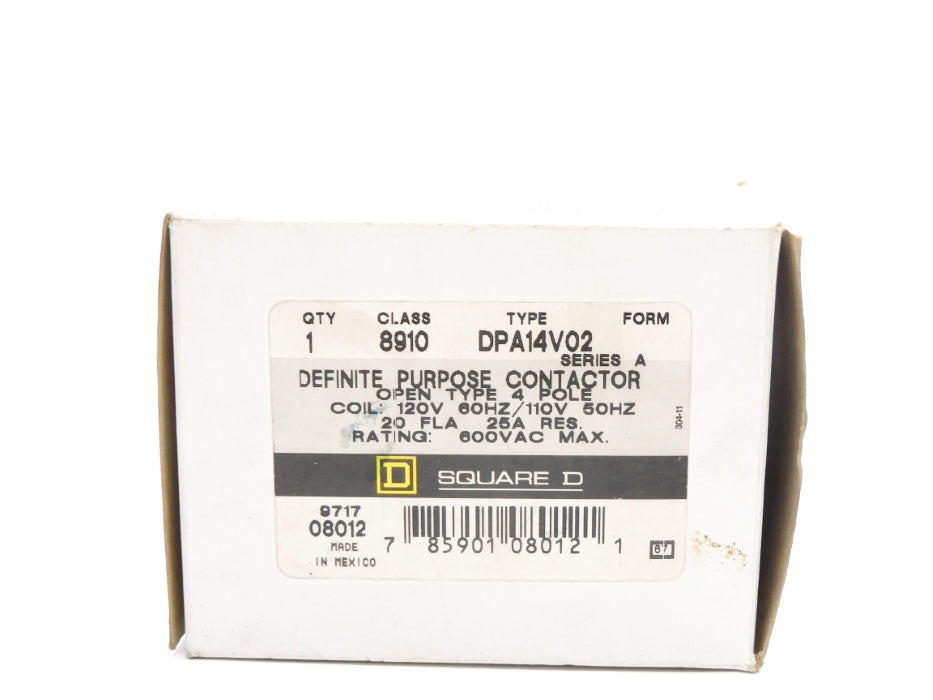 SQUARE D 8910DPA14V02 SER. A 120/110V NSMP