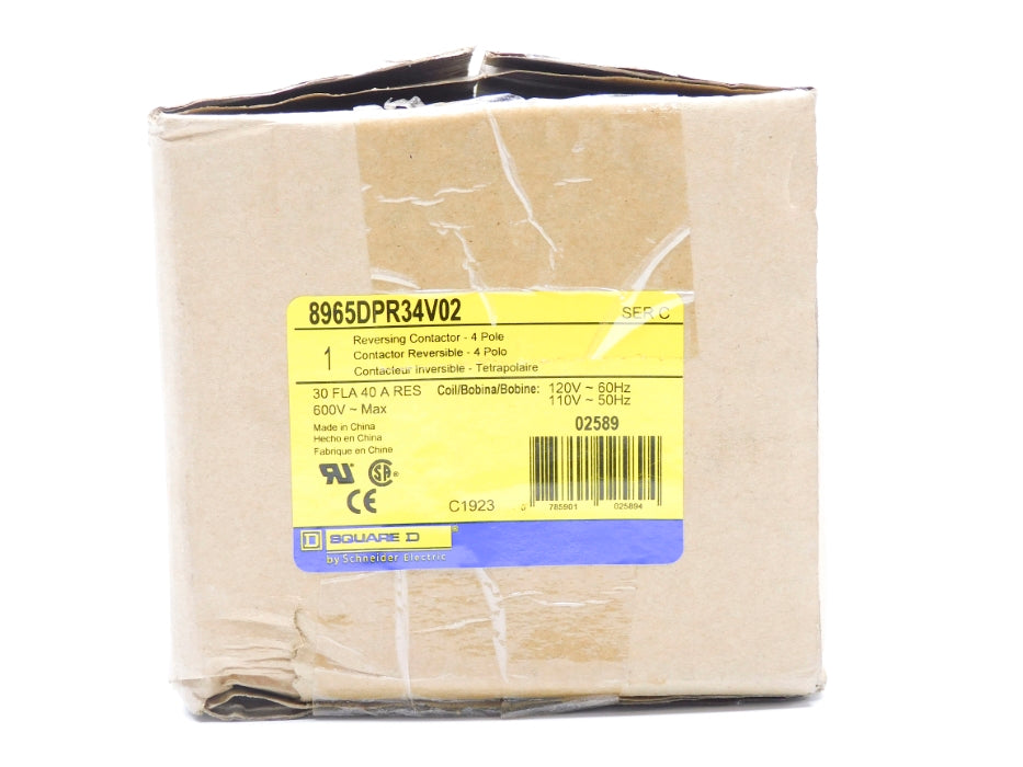SQUARE D 8965DPR34V02 SER. C 120V 40A NSMP