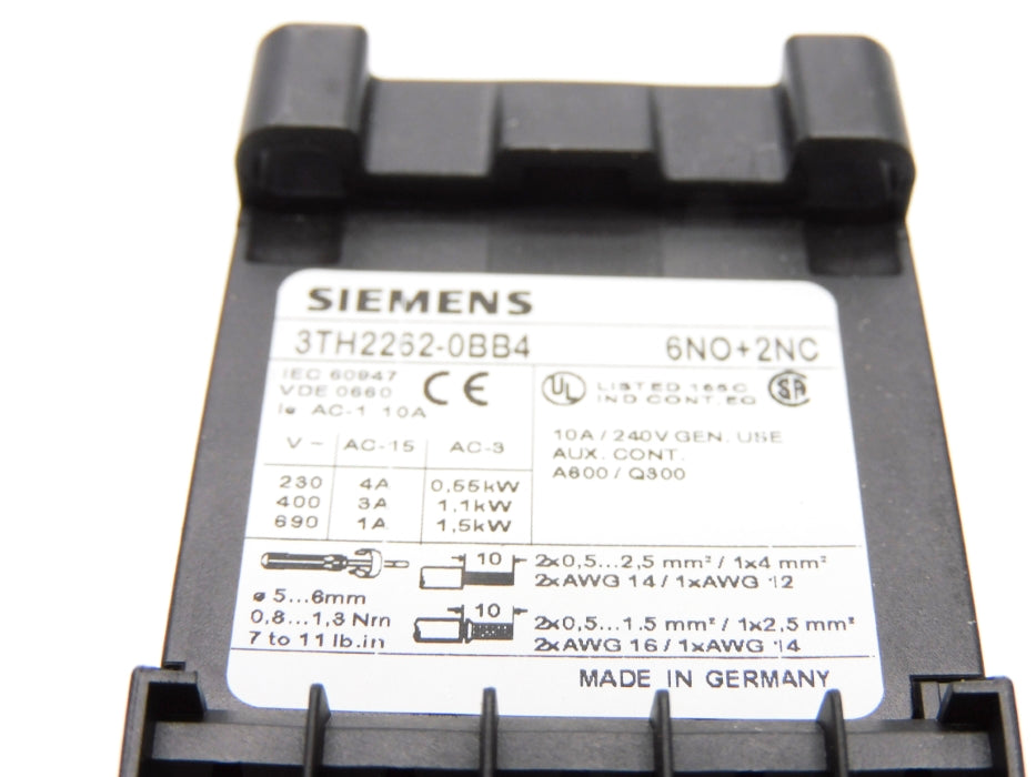 SIEMENS 3RTH2262-0BB4 24VDC NSMP