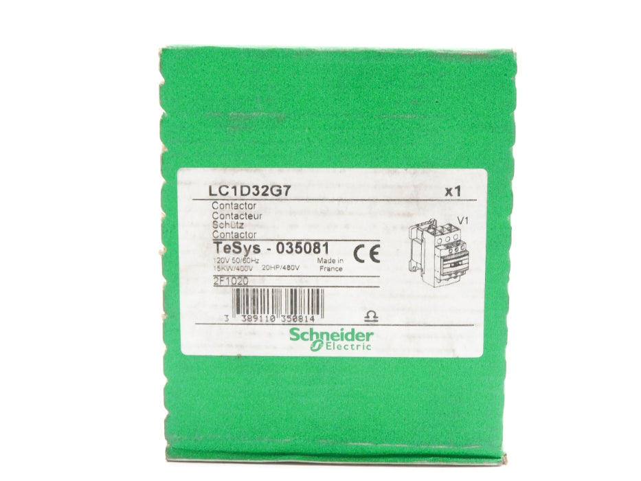 SCHNEIDER ELECTRIC LC1D32G7 035081 120V NSMP