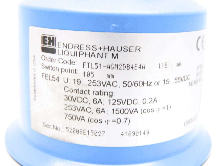 ENDRESS+HAUSER FTL51-AGN2DB4E4A NSMP