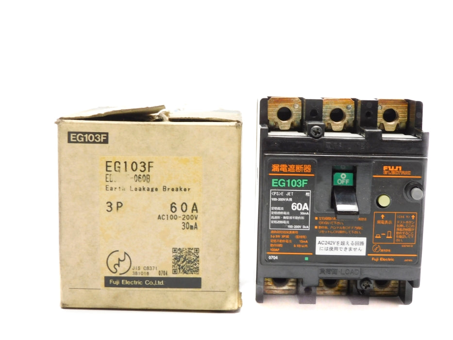 FUJI ELECTRIC EG103F 60A 100-200VAC NSMP