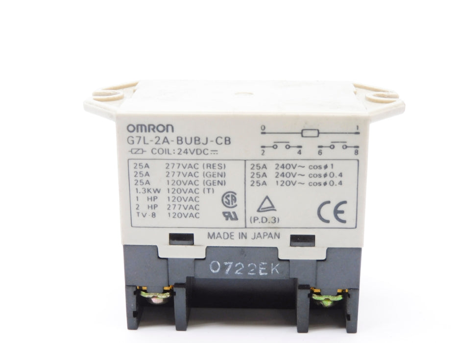 OMRON G7L-2A-BUBJ-CB 24VDC 25A UNMP
