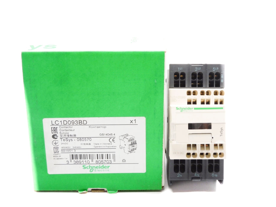 SCHNEIDER ELECTRIC LC1D093BD 24VDC NSMP