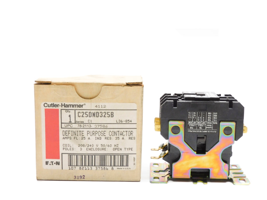CUTLER HAMMER C25DND325B SER. C1 208-240V 25A NSMP
