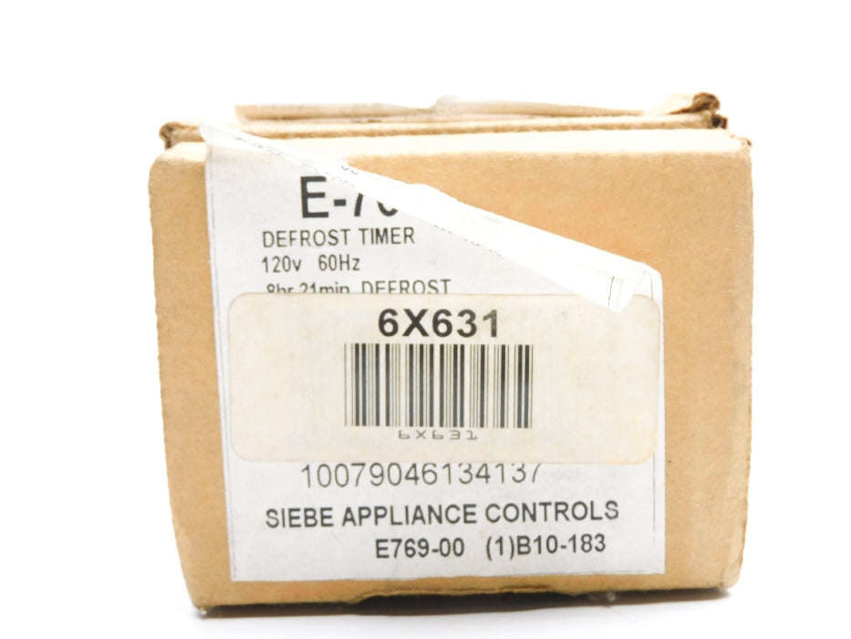 SIEBE CONTROLS E769-00 6X631 NSMP