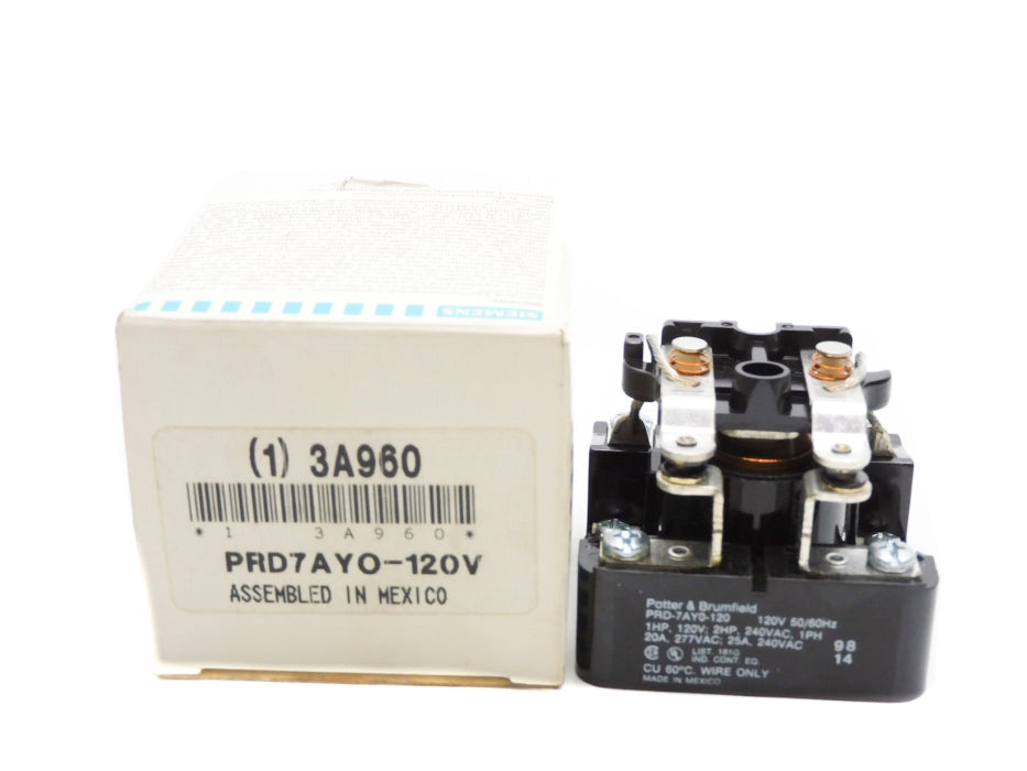 SIEMENS POTTER&BRUMFIELD PRD-7AY0-120 120V 20A NSMP