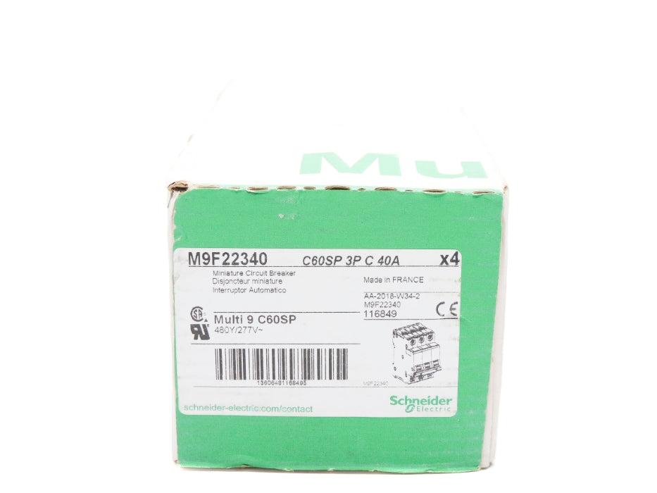 SCHNEIDER ELECTRIC M9F22340 40A 480/277V (PKG OF 4) NSMP