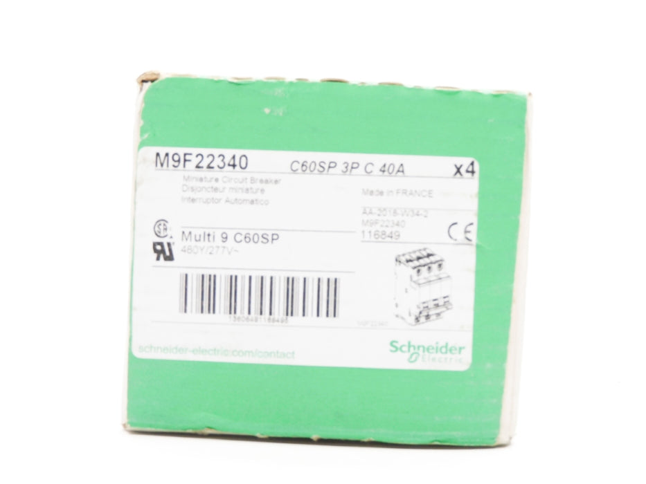 SCHNEIDER ELECTRIC M9F22340 40A 480/277V (PKG OF 4) NSMP