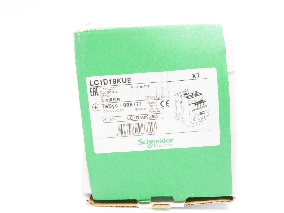 SCHNEIDER ELECTRIC LC1D18KUE 100-250VAC/DC NSMP