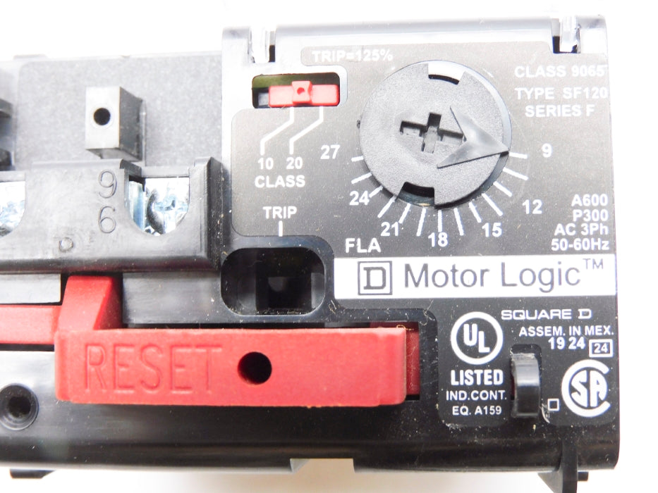 SQUARE D 9065SF120 SER. F 9-27A NSNP