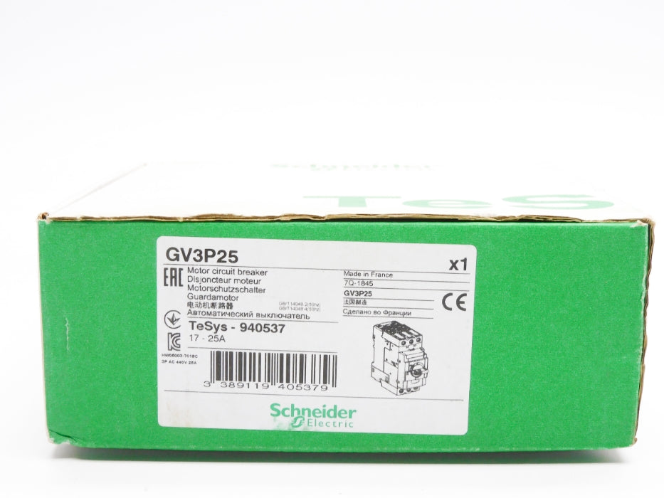 SCHNEIDER ELECTRIC GV3P25 17-25A 690V NSMP
