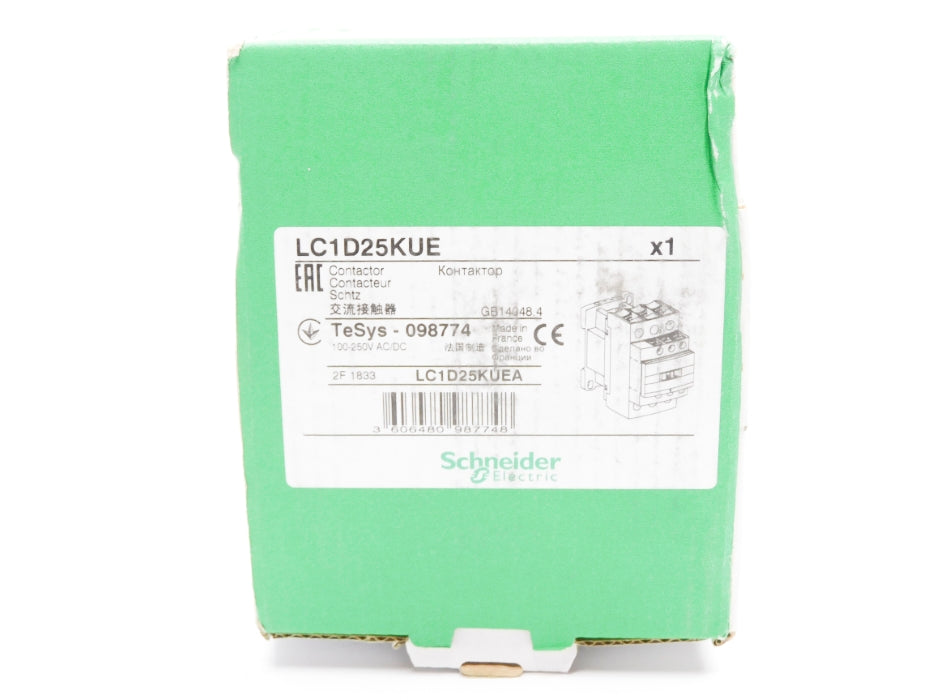 SCHNEIDER ELECTRIC LC1D25KUE 100-250VAC/DC NSMP