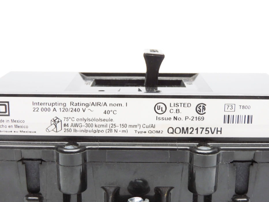 SQUARE D QOM2175VH 175A 120/240V NSNP
