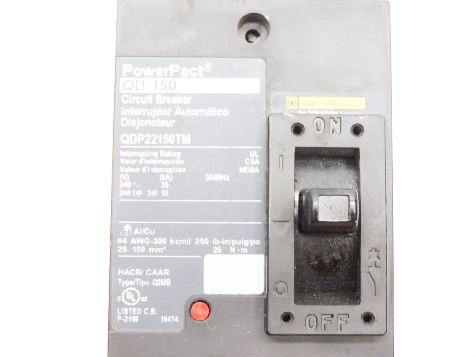 SQUARE D QDP22150TM 150A 240V (AS PICTURED) UNMP