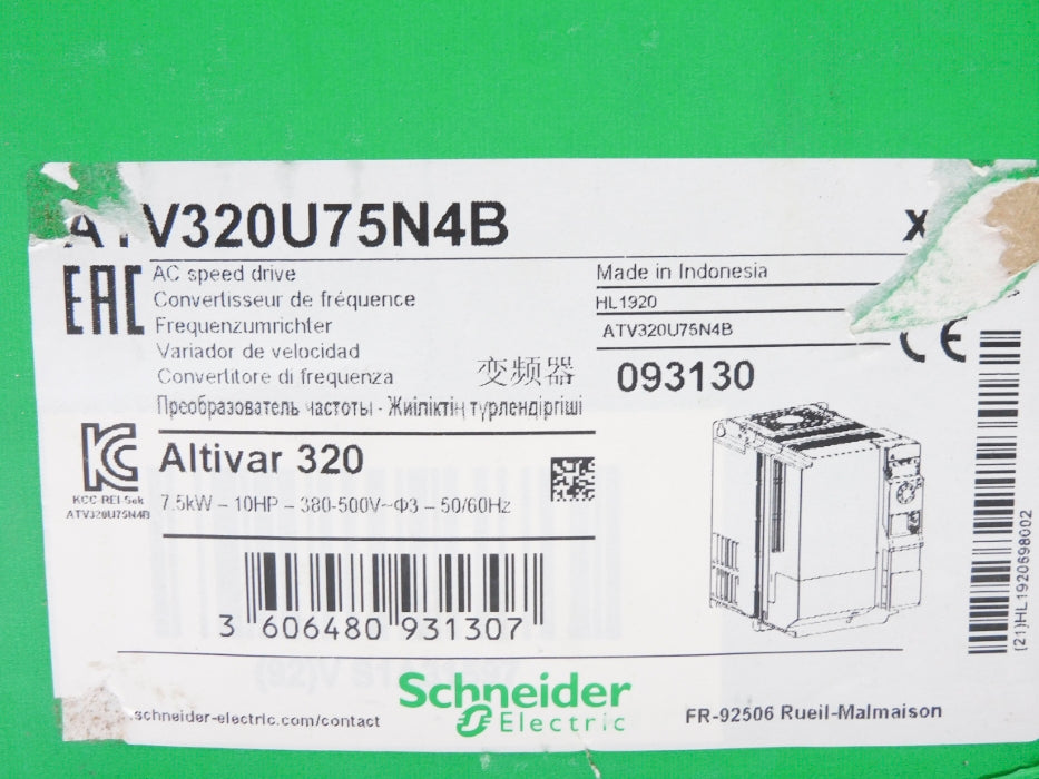 SCHNEIDER ELECTRIC ATV320U75N4B NSFS