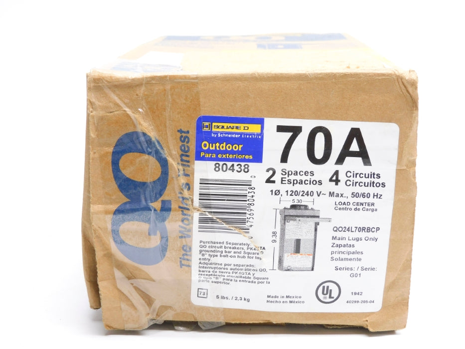 SQUARE D QO24L70RBCP SER. G01 NSMP