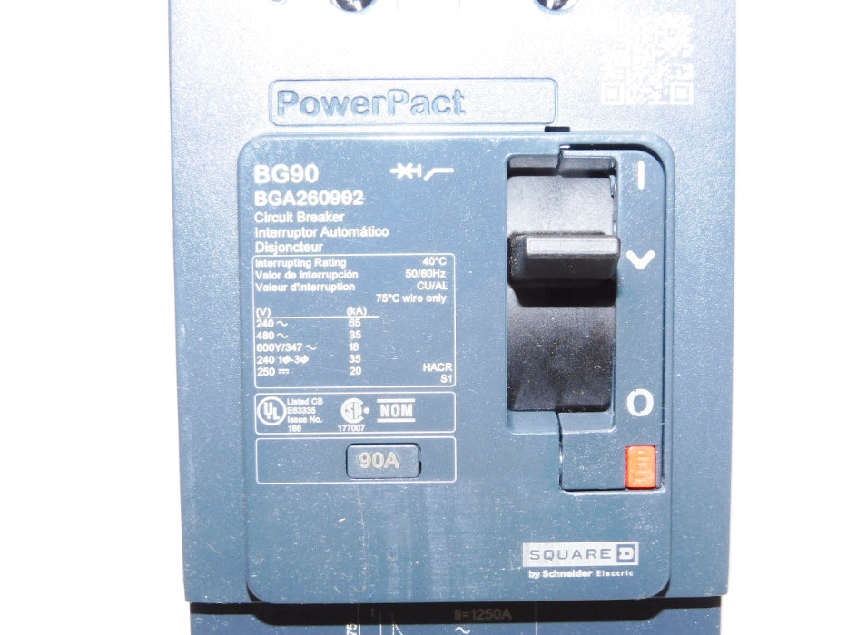 SQUARE D BGA260902 90A 480V NSMP