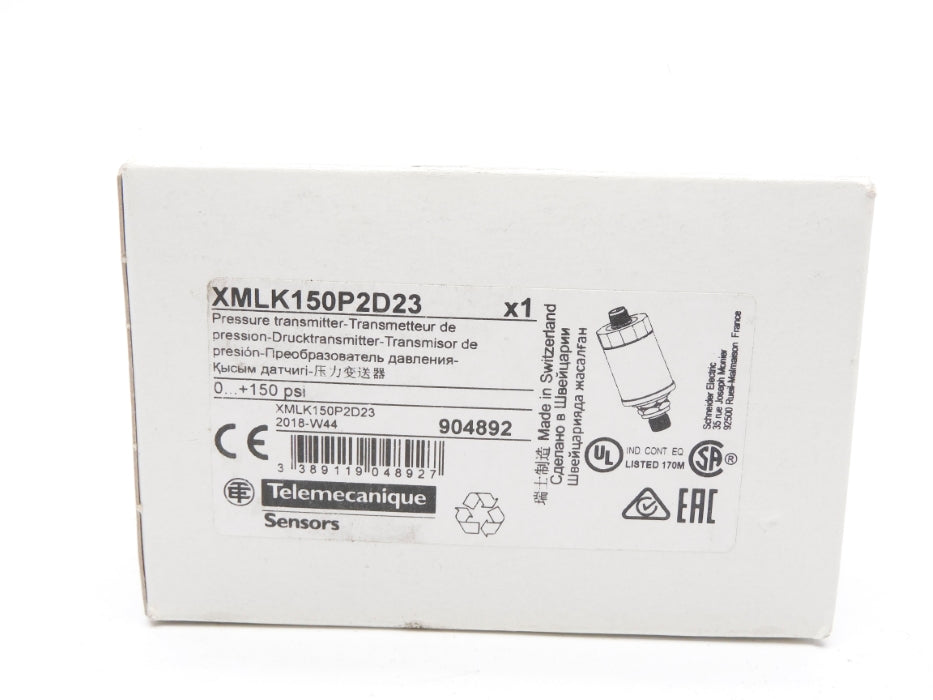 TELEMECANIQUE XMLK150P2D23 0-150PSI NSMP