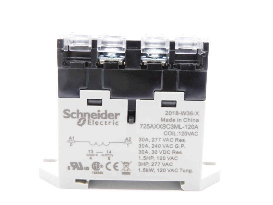 SCHNEIDER ELECTRIC 725AXXSC3ML-120A 120VAC 30A NSNP