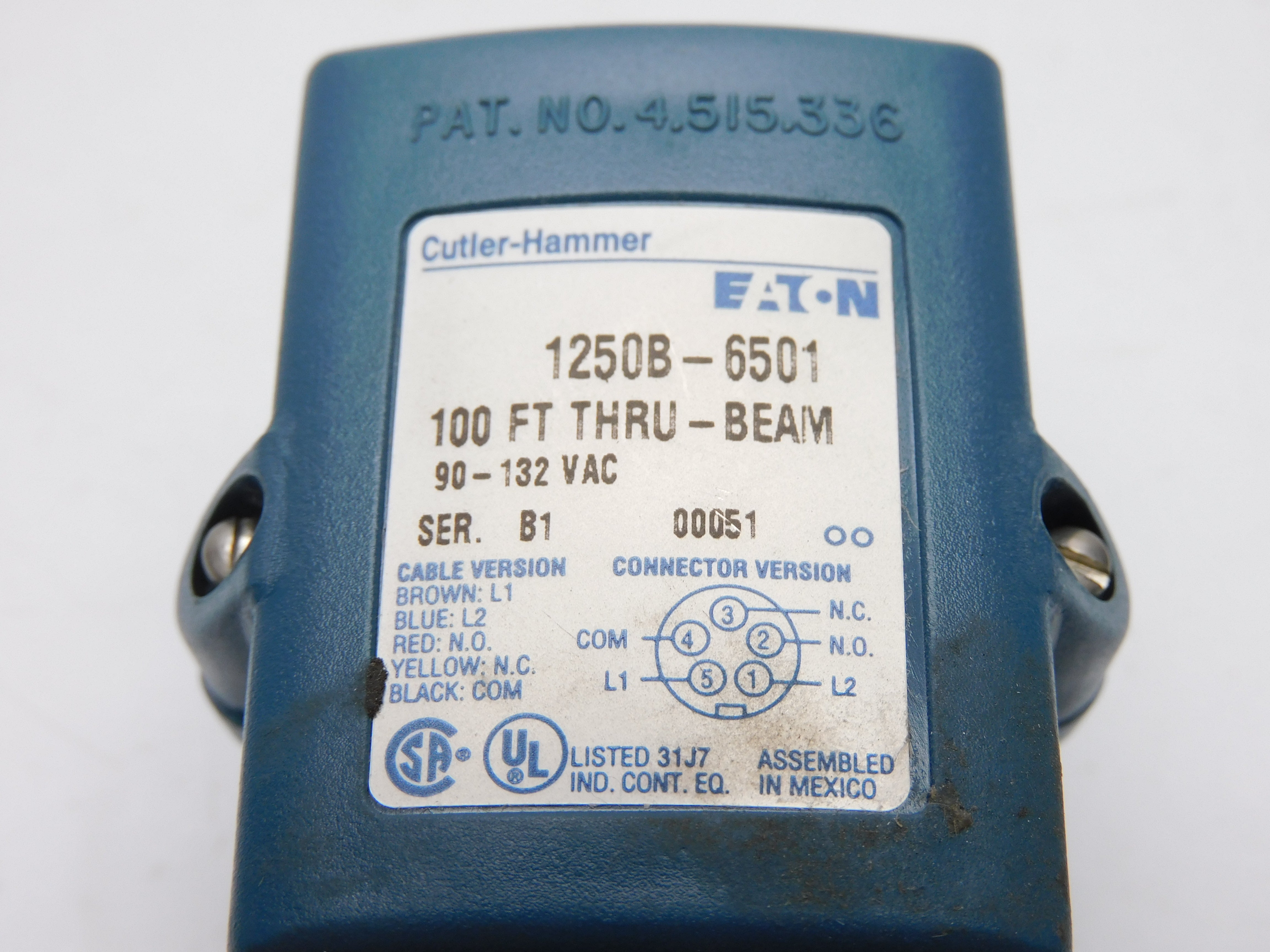 CUTLER HAMMER 1250B-6501 SER. B1 UNMP